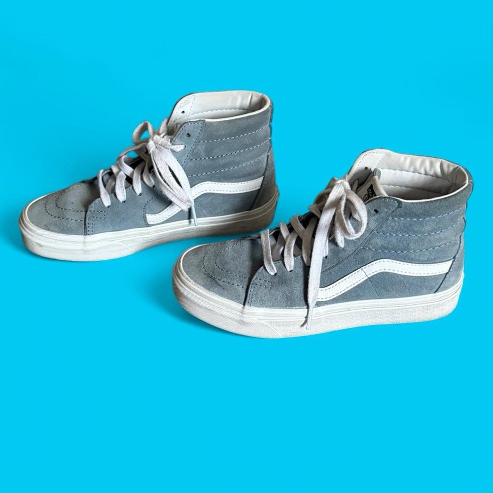 Vans Blue-Gray High-Top Sneakers